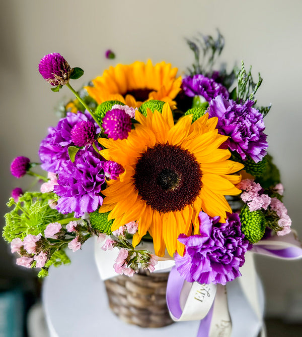 Sunflower Basket