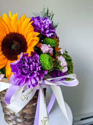 Sunflower Basket
